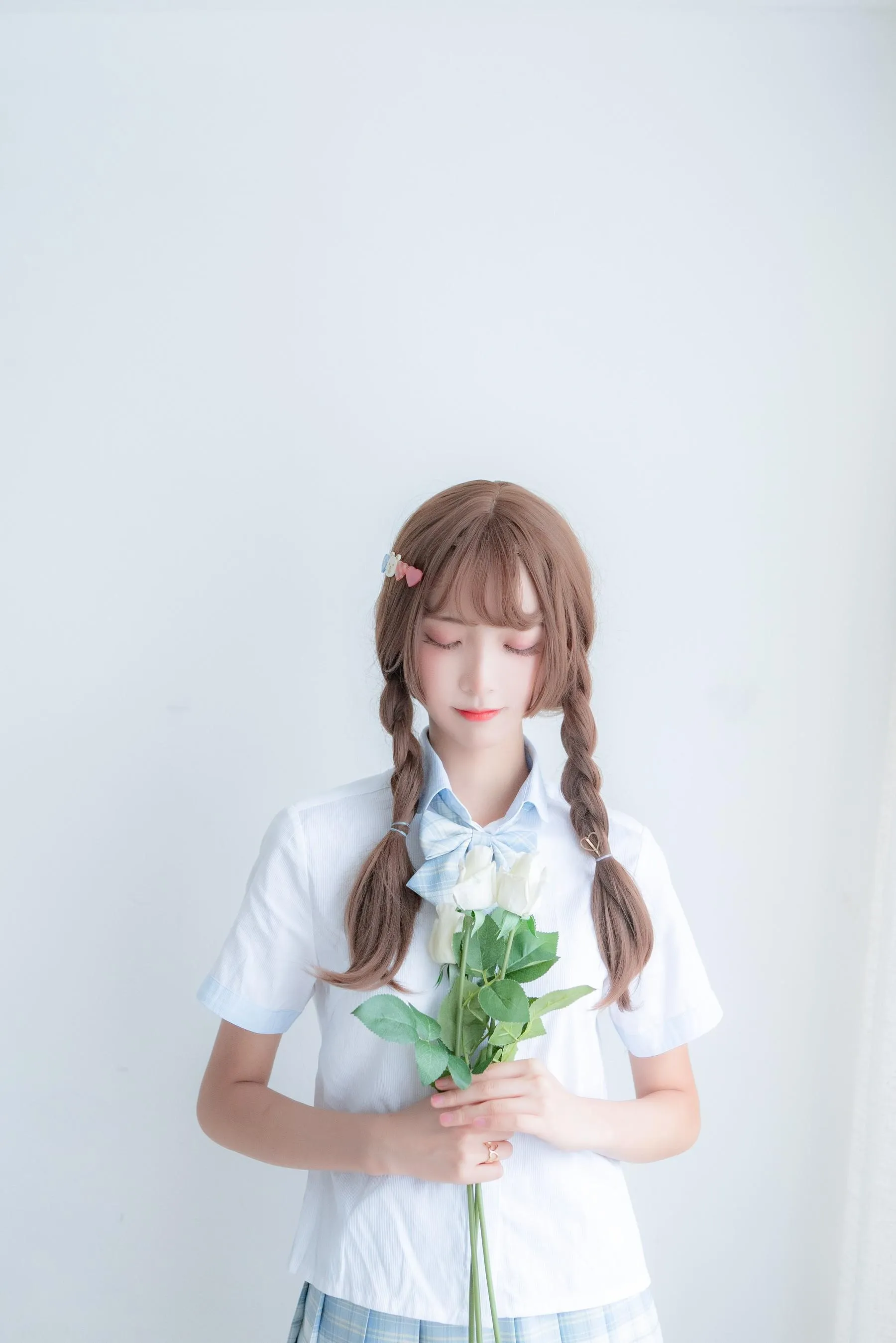 西瓜少女 NO.012 民宿私房淡蓝JK [47P]插图3